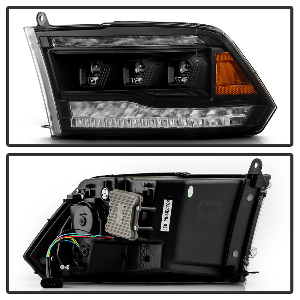 High-Power LED Module (High Beam And Low Beam) Equipped Headlights - Black by Spyder Auto