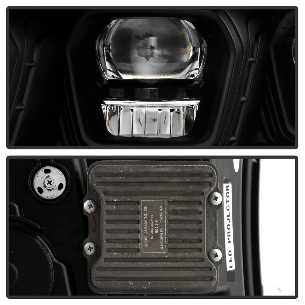 High-Power LED Module (High Beam And Low Beam) Equipped Headlights - Black by Spyder Auto