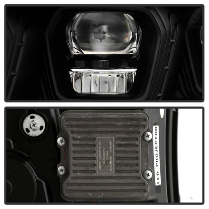 High-Power LED Module (High Beam And Low Beam) Equipped Headlights - Black by Spyder Auto