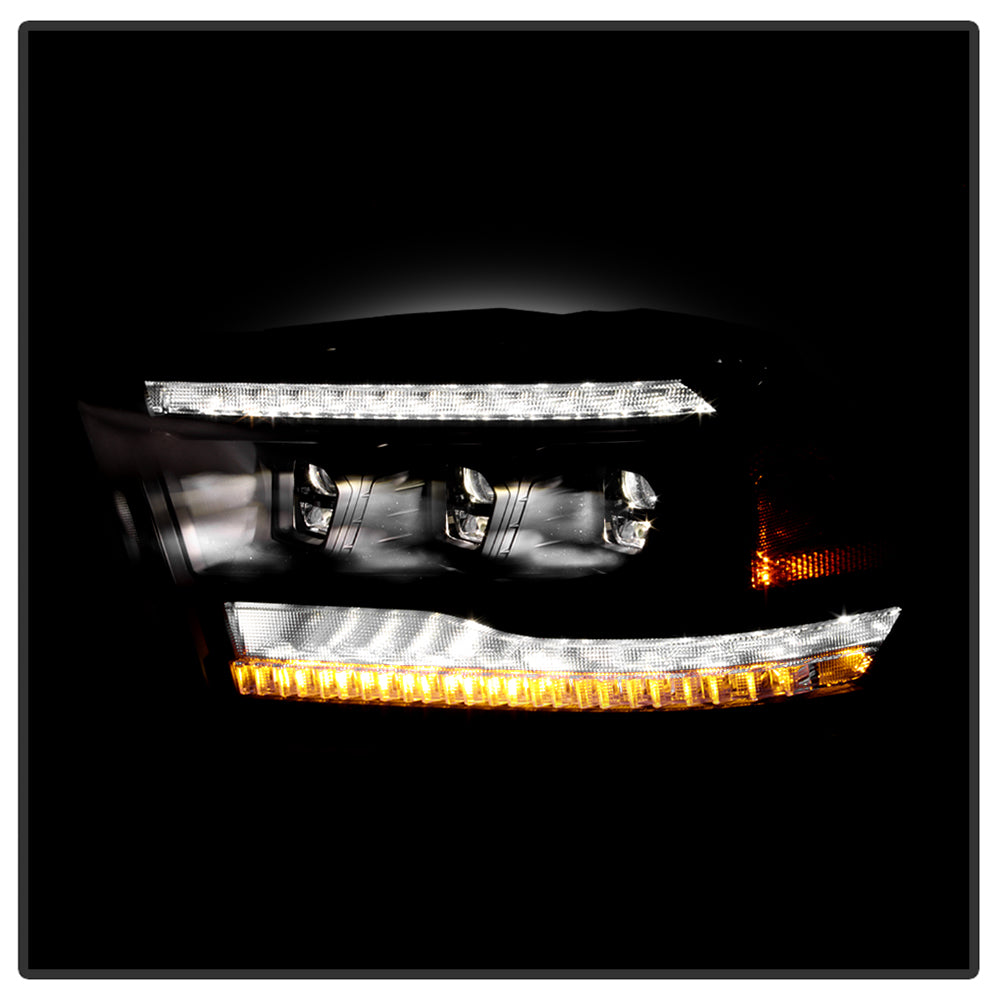 High-Power LED Module (High Beam And Low Beam) Equipped Headlights - Black by Spyder Auto
