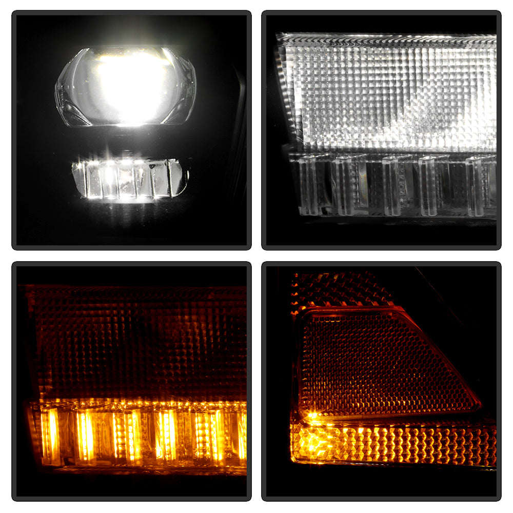 High-Power LED Module (High Beam And Low Beam) Equipped Headlights - Black by Spyder Auto