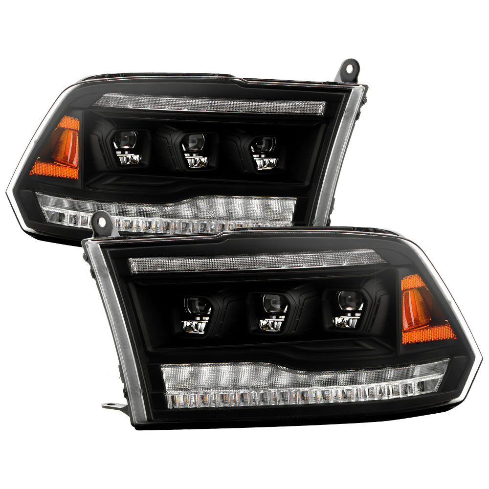 High-Power LED Module (High Beam And Low Beam) Equipped Headlights - Black by Spyder Auto