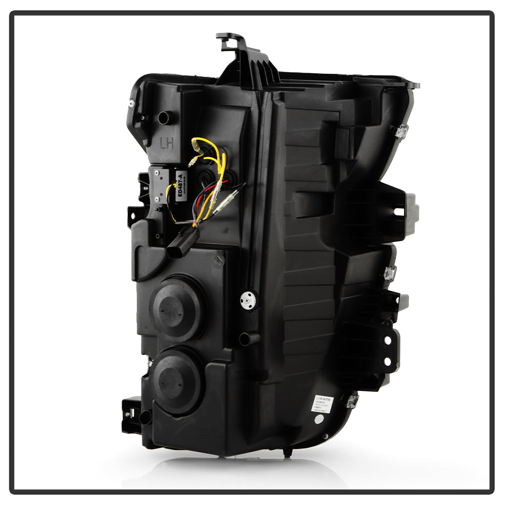 Projector Headlights - Sequential LED Turn Signal Lights - Black by Spyder Auto