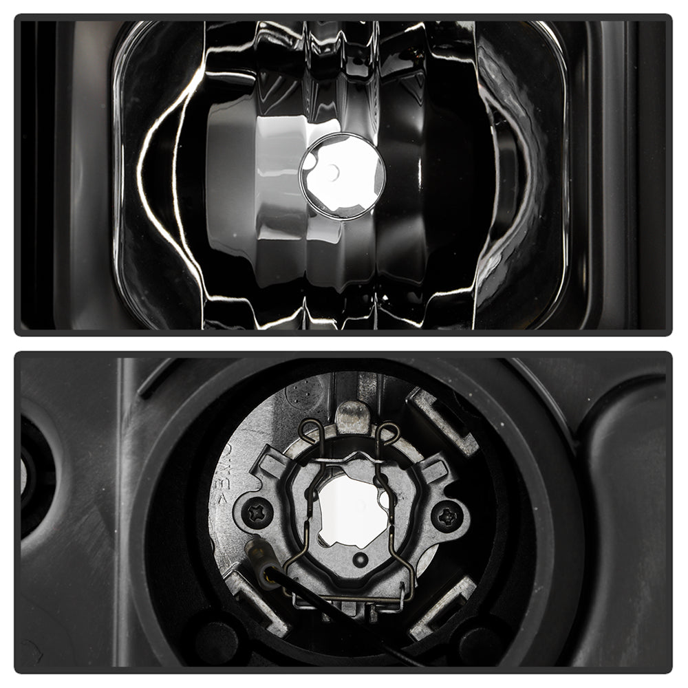 Projector Headlights - Sequential LED Turn Signal Lights - Black by Spyder Auto