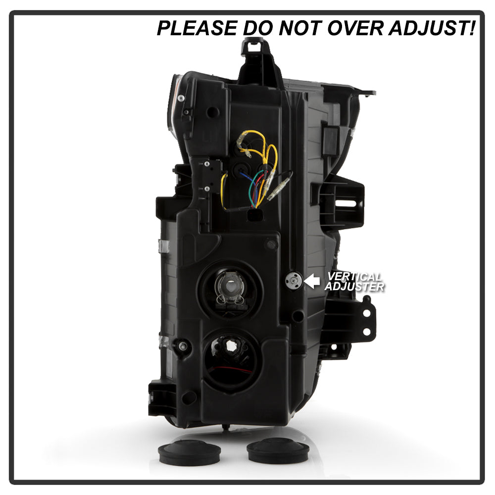 Projector Headlights - Sequential LED Turn Signal Lights - Black by Spyder Auto
