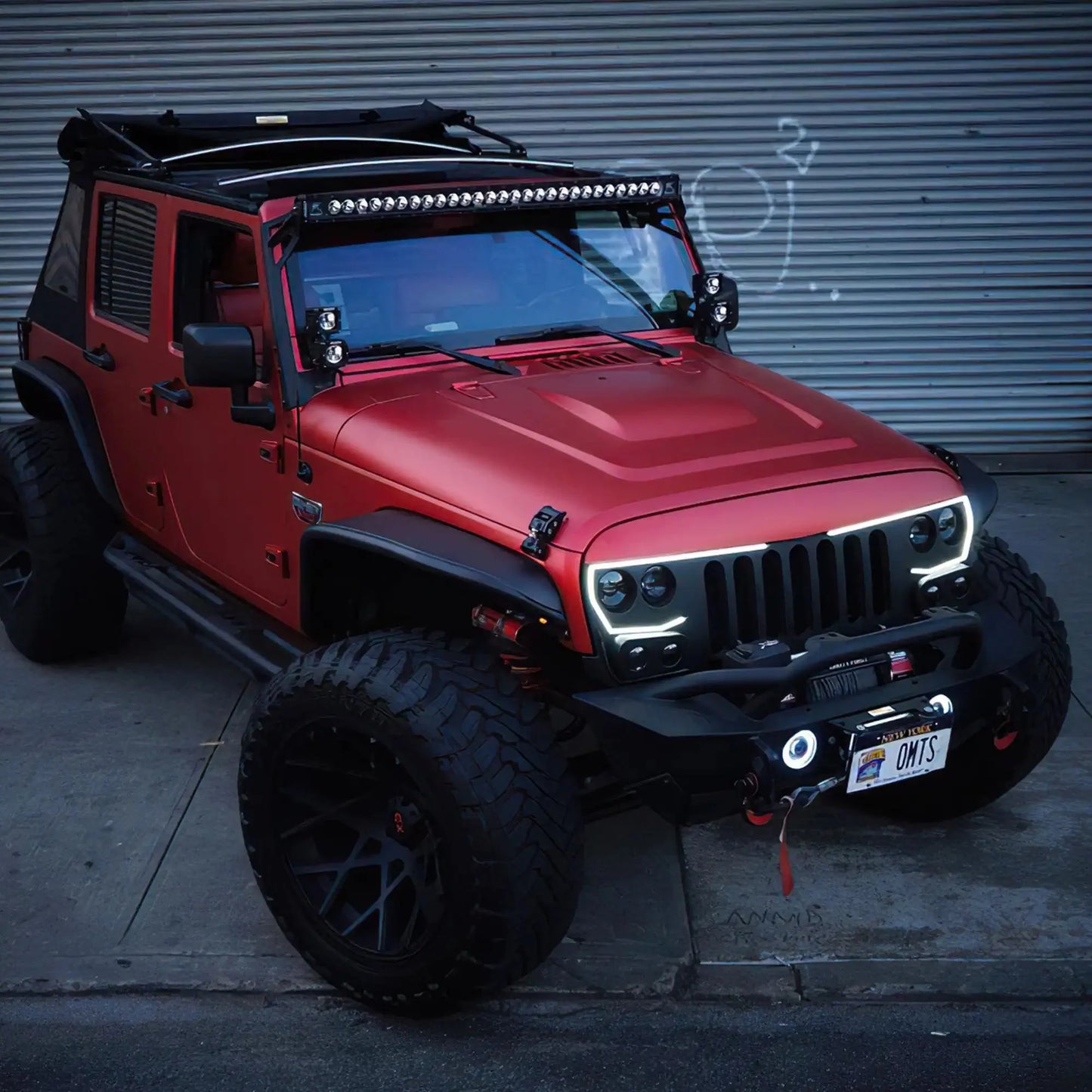2007-2017 Jeep Wrangler JK VECTOR Pro Series II Full LED Grill - Integrated Headlights & DRL by ORACLE Lighting