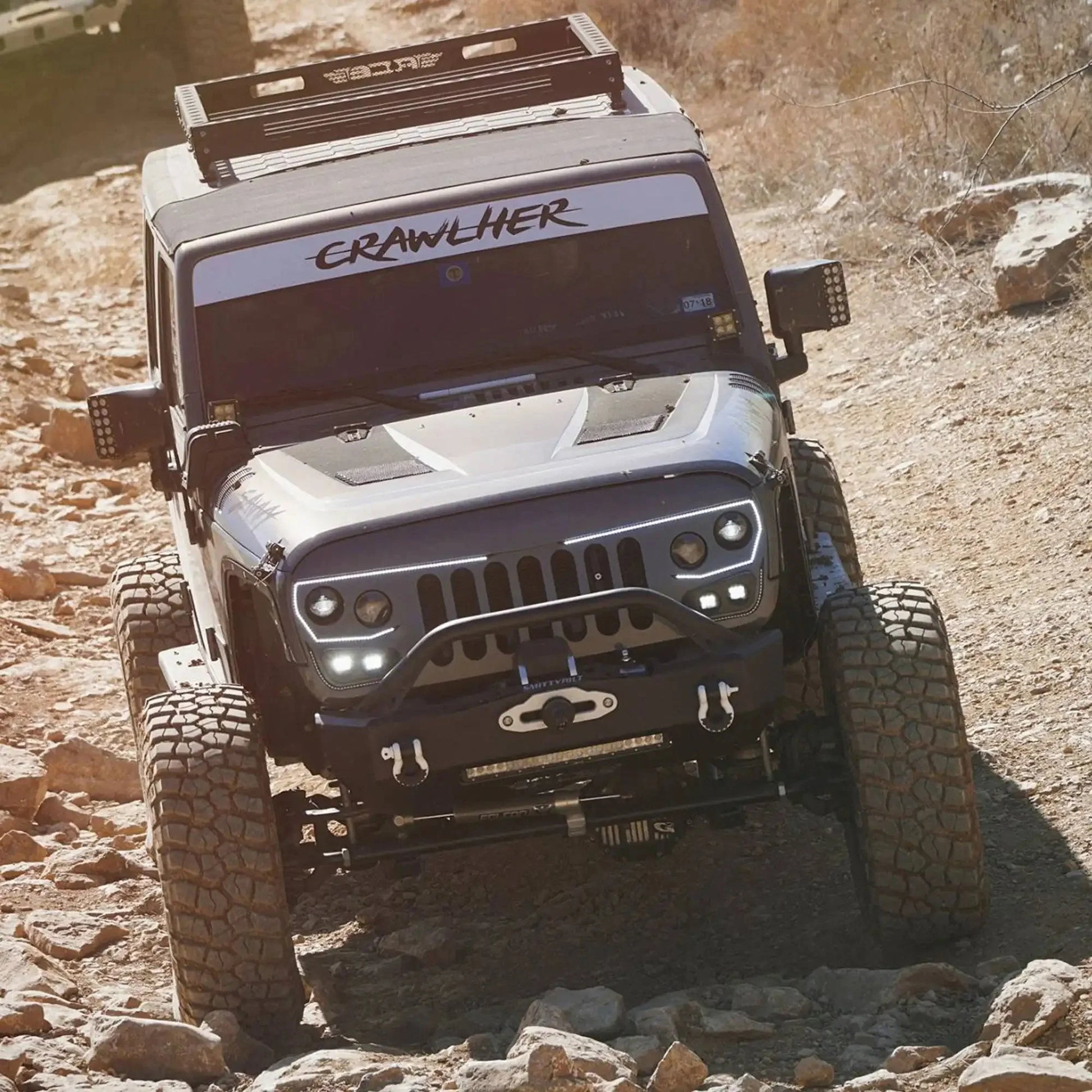 2007-2017 Jeep Wrangler JK VECTOR Pro Series II Full LED Grill - Integrated Headlights & DRL by ORACLE Lighting