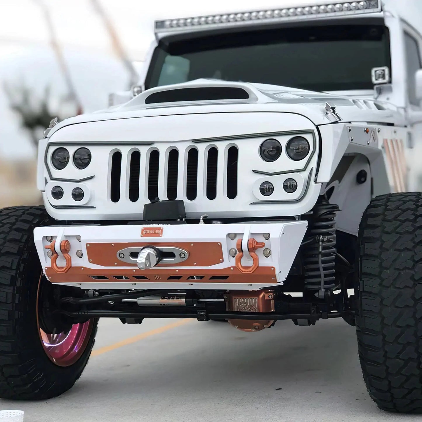 2007-2017 Jeep Wrangler JK VECTOR Pro Series II Full LED Grill - Integrated Headlights & DRL by ORACLE Lighting