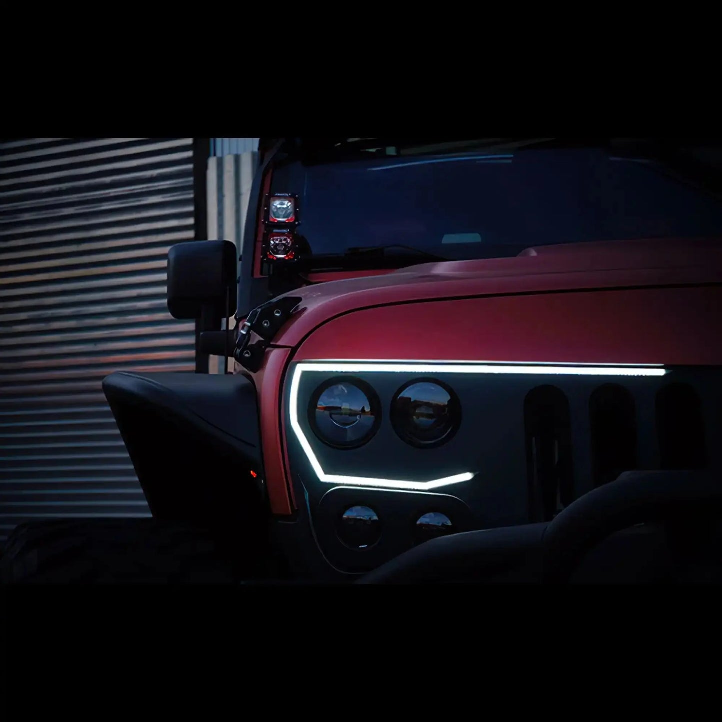2007-2017 Jeep Wrangler JK VECTOR Pro Series II Full LED Grill - Integrated Headlights & DRL by ORACLE Lighting