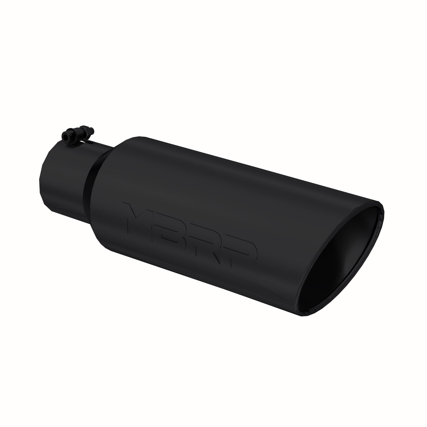 Tip. 6in. O.D.. Rolled end. 4in. inlet 18in. in length. Black Coated. by MBRP Exhaust