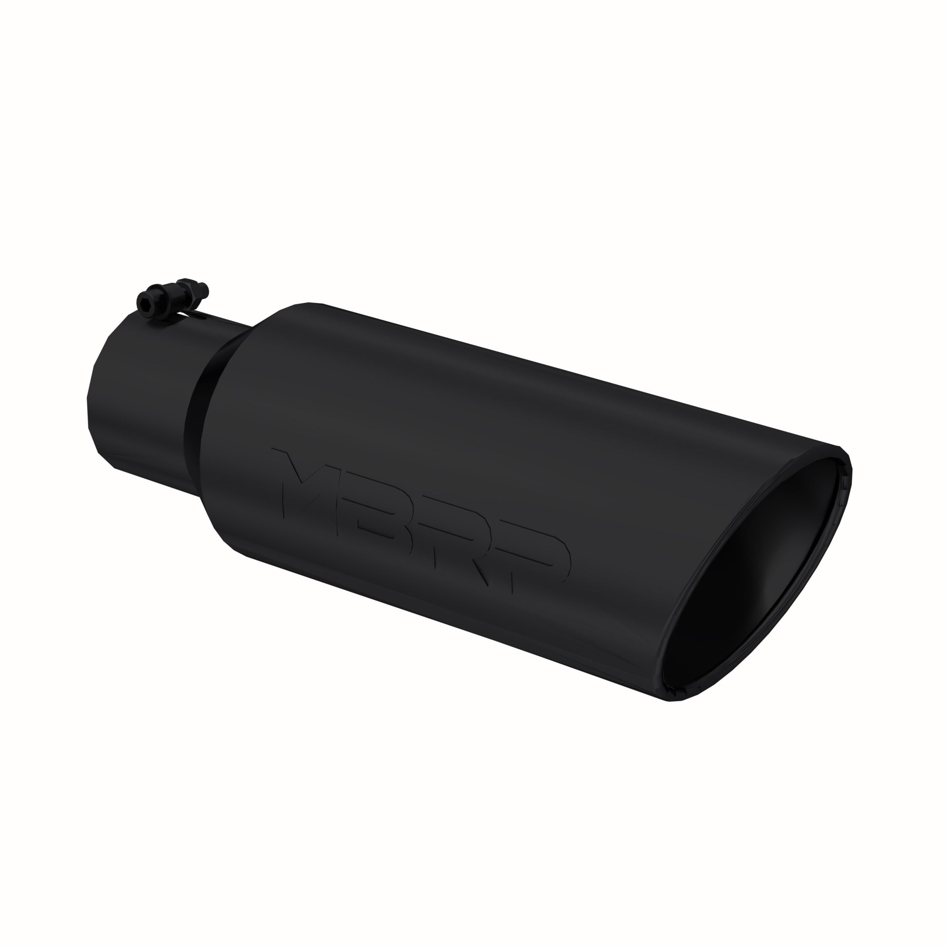 Tip. 6in. O.D.. Rolled end. 4in. inlet 18in. in length. Black Coated. by MBRP Exhaust