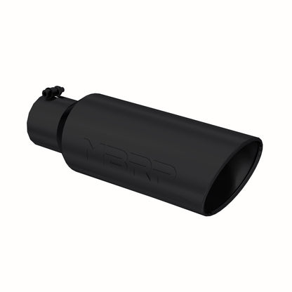 Tip. 6in. O.D.. Rolled end. 4in. inlet 18in. in length. Black Coated. by MBRP Exhaust