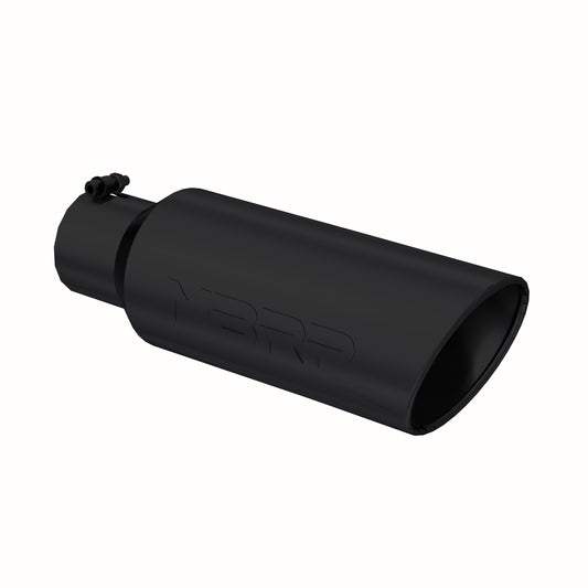 Tip. 6in. O.D.. Rolled end. 4in. inlet 18in. in length. Black Coated. by MBRP Exhaust