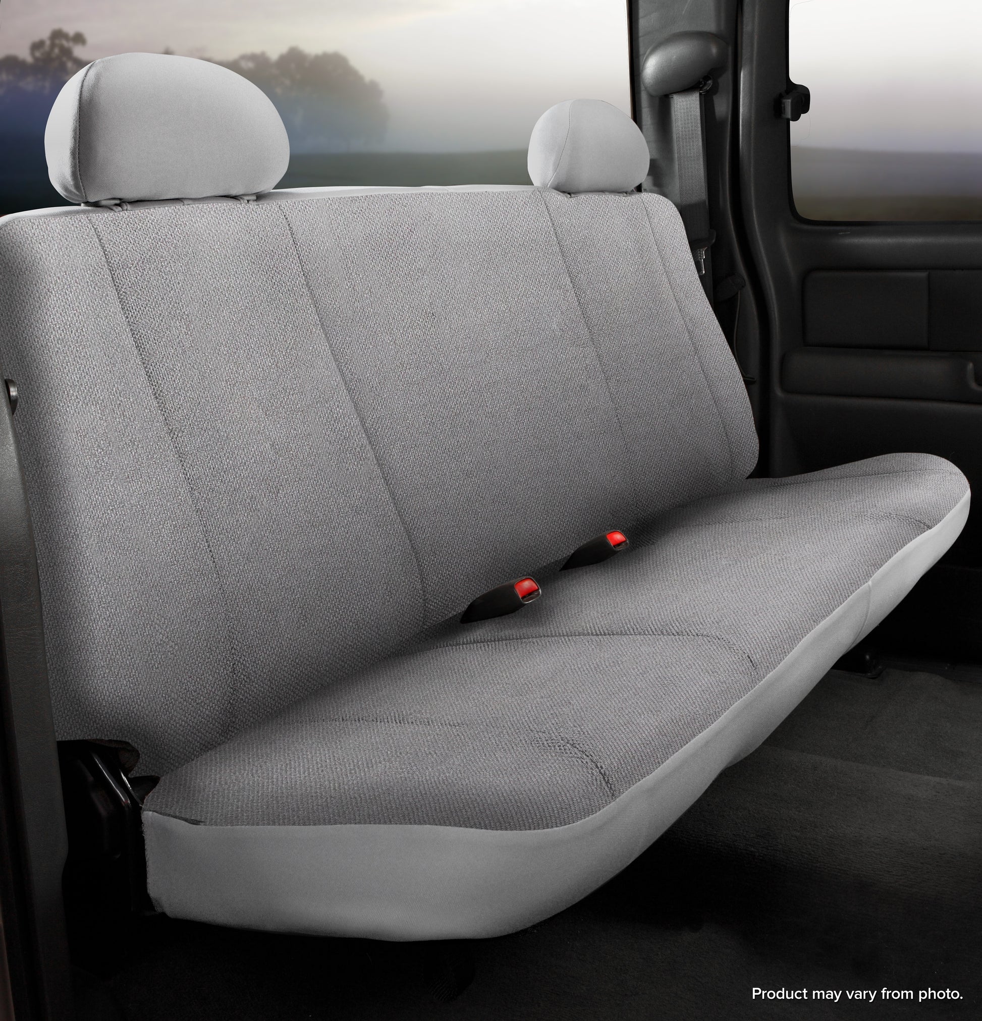 TR40 Series - Wrangler Saddleblanket Custom Fit Rear Seat Cover - Solid Gray by FIA