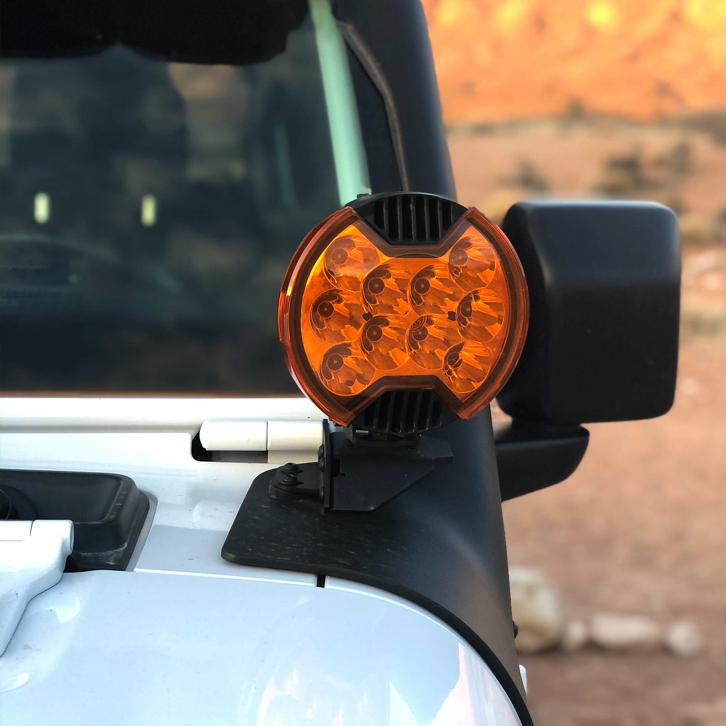 KC Amber Shield for 6" SlimLite LED lights EA by KC HiLiTES