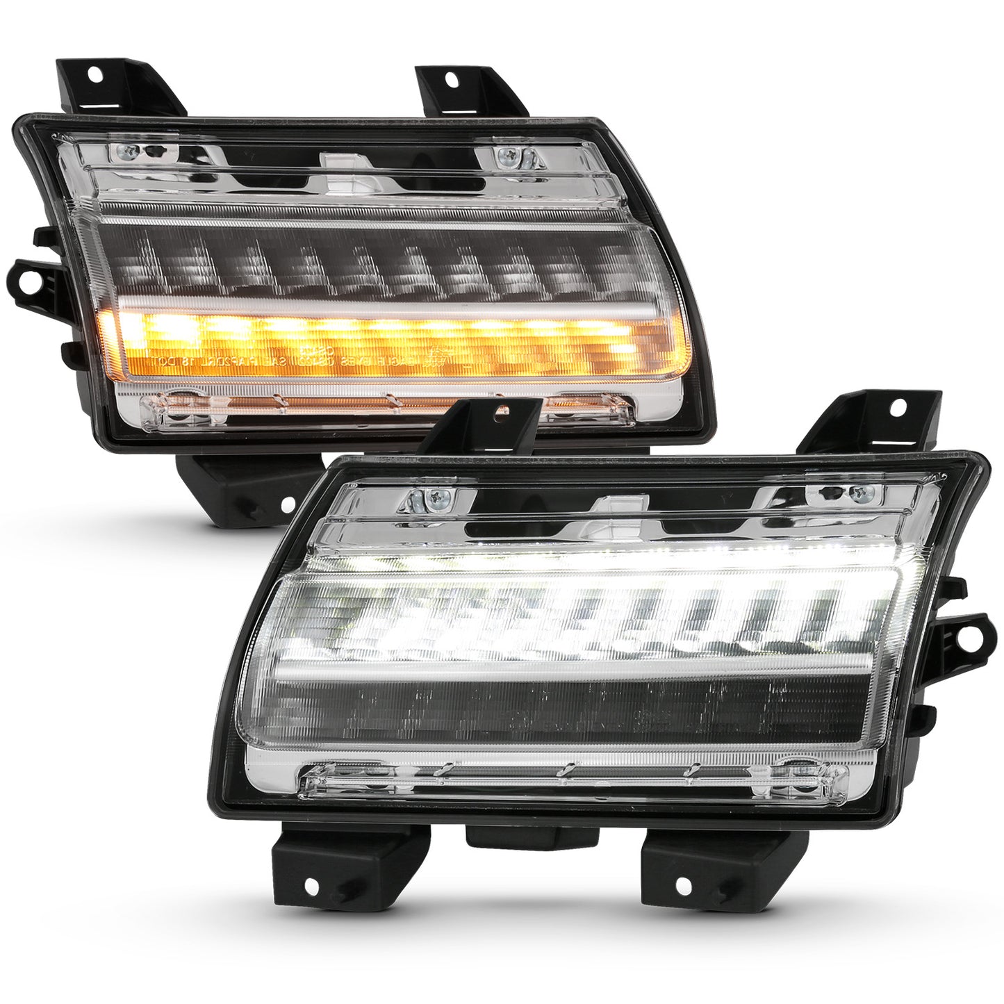 LED Chrome Clear w/ Sequential signal by ANZO USA