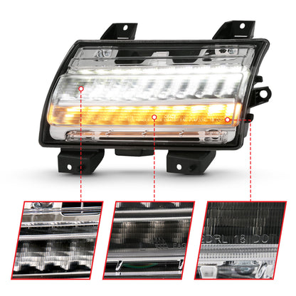 LED Chrome Clear w/ Sequential signal by ANZO USA