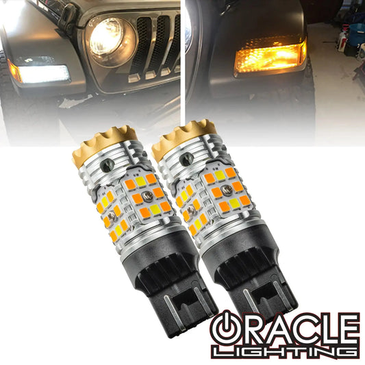 ORACLE Lighting Jeep Gladiator Front Turn Signal/ DRL Switchback 7443CK Bulb (Pair) by ORACLE Lighting