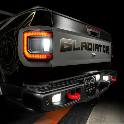 2020-2025 Jeep Gladiator JT Rear Bumper LED Reverse Lights | 1,500 Lumens by ORACLE Lighting