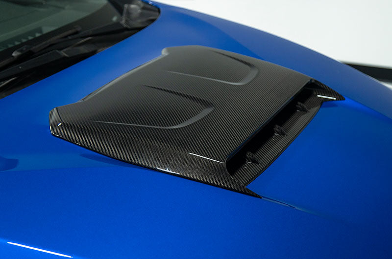 OLM LE Oversize Carbon Fiber Hood Scoop Cover - 2022+ WRX by MYX Automotive