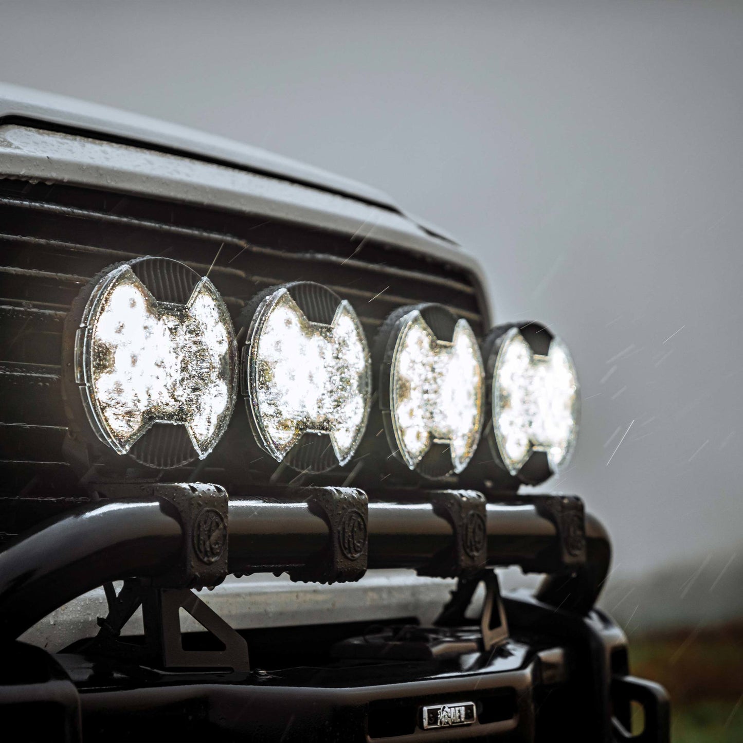 SlimLite 8" LED - Light Shield - Clear by KC HiLiTES
