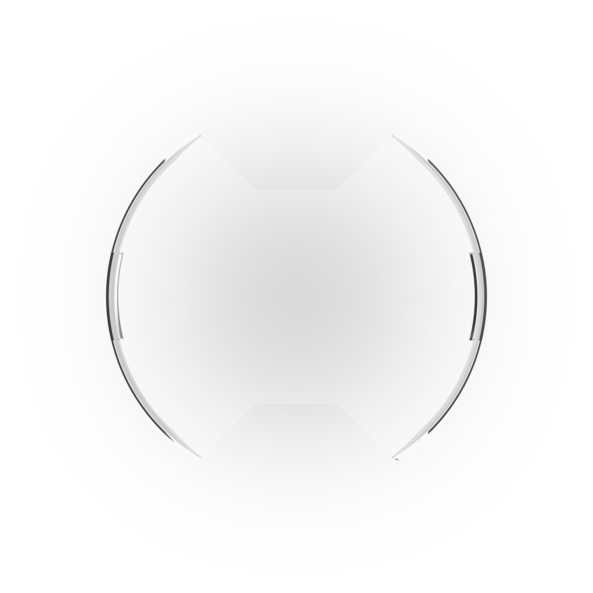 SlimLite 8" LED - Light Shield - Clear by KC HiLiTES