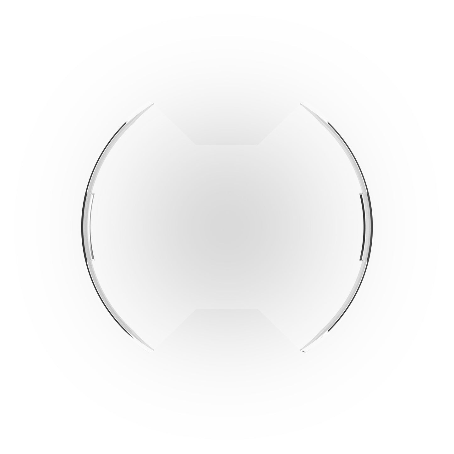 SlimLite 8" LED - Light Shield - Clear by KC HiLiTES