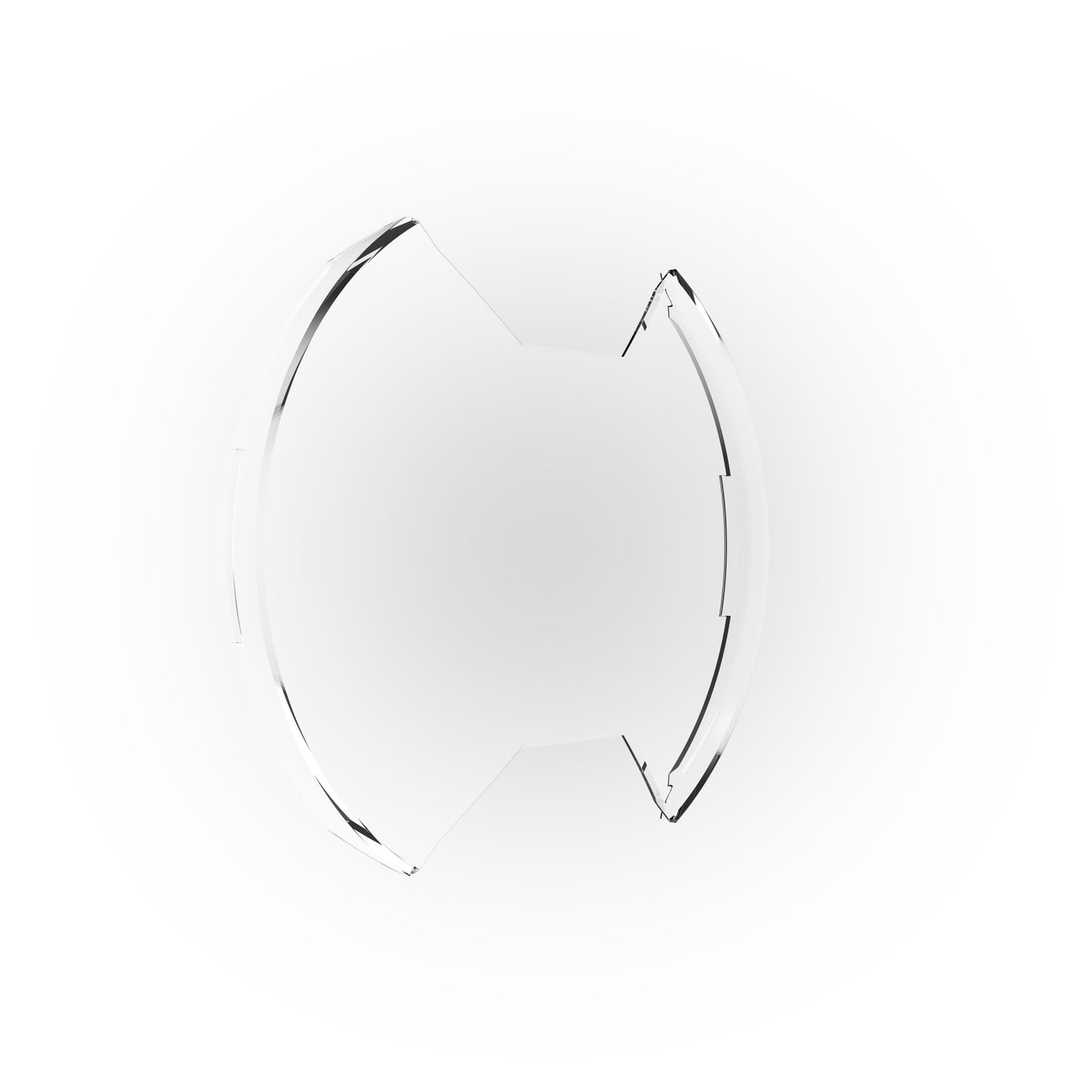 SlimLite 8" LED - Light Shield - Clear by KC HiLiTES