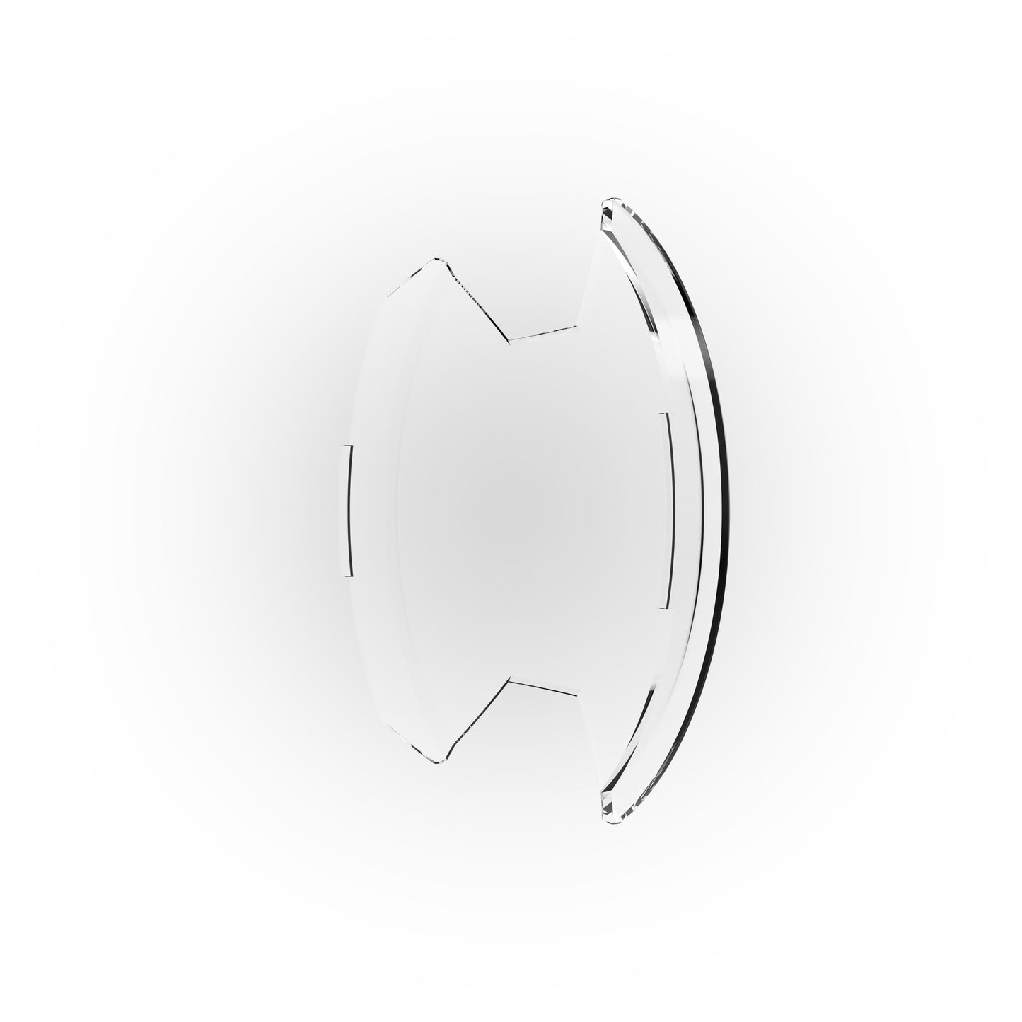 SlimLite 8" LED - Light Shield - Clear by KC HiLiTES