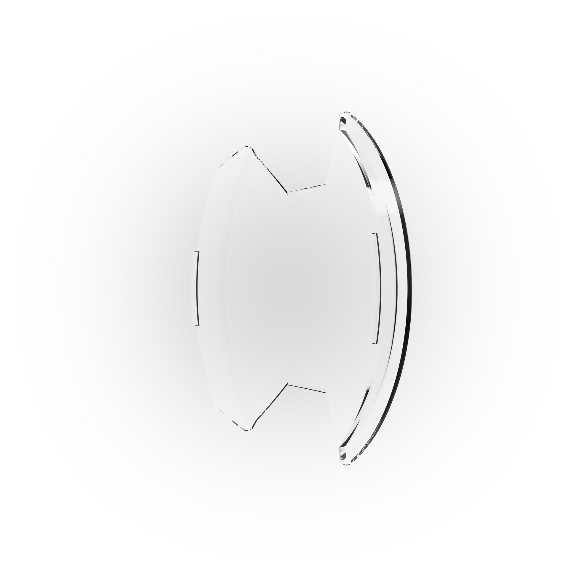 SlimLite 8" LED - Light Shield - Clear by KC HiLiTES