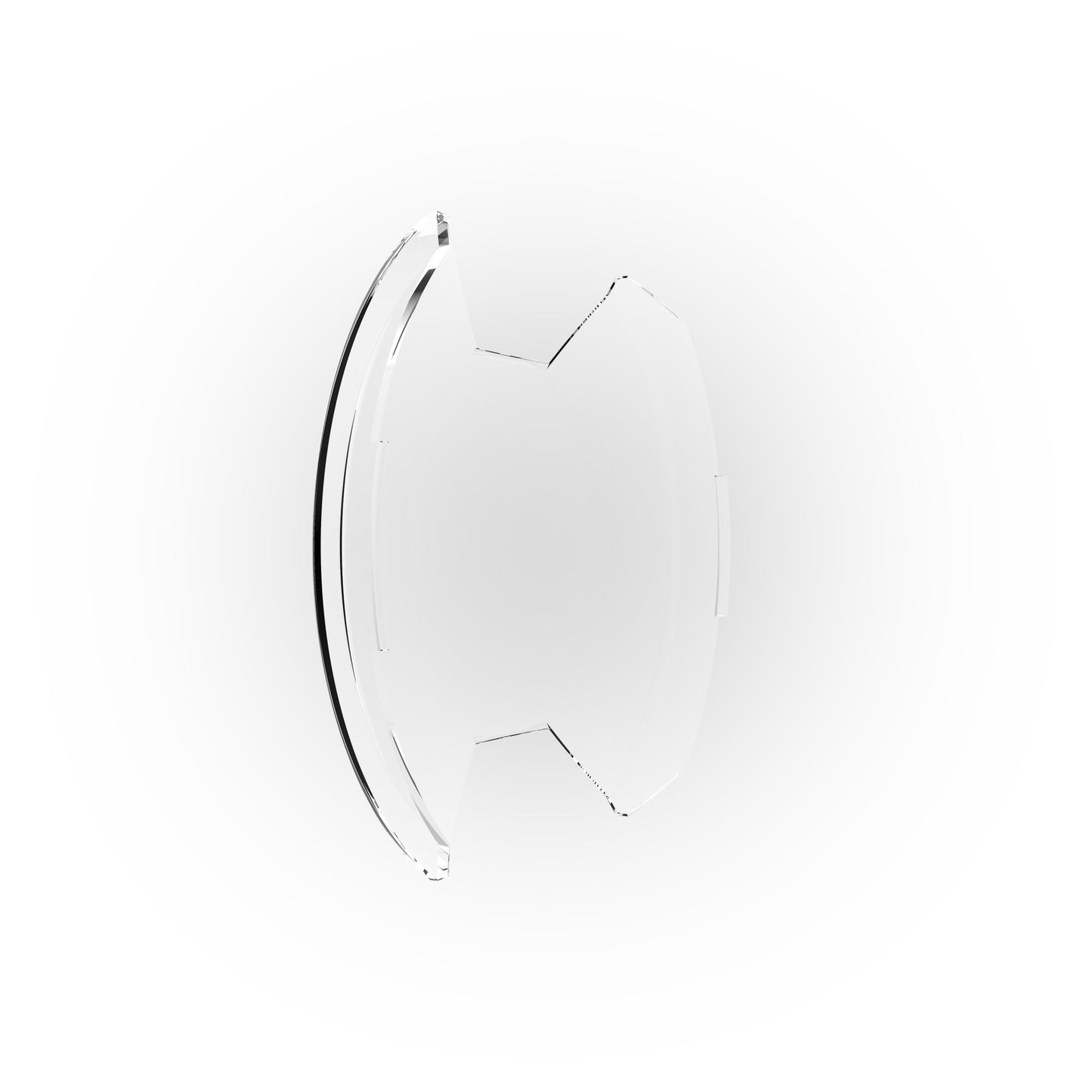 SlimLite 8" LED - Light Shield - Clear by KC HiLiTES