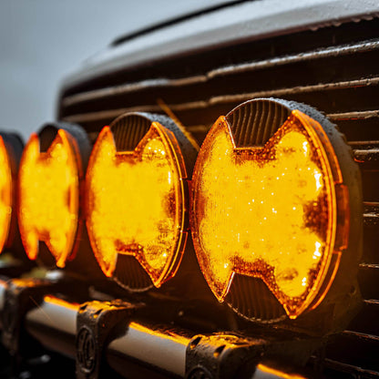 SlimLite 8" LED - Light Shield - Driving - Amber by KC HiLiTES