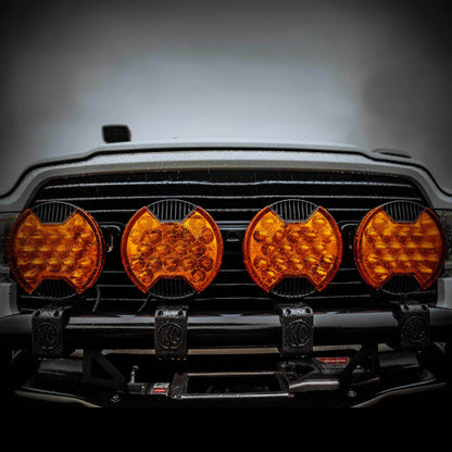 SlimLite 8" LED - Light Shield - Driving - Amber by KC HiLiTES