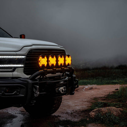 SlimLite 8" LED - Light Shield - Driving - Amber by KC HiLiTES