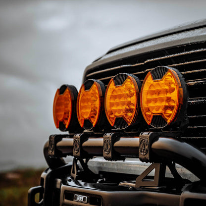 SlimLite 8" LED - Light Shield - Driving - Amber by KC HiLiTES