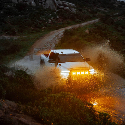 SlimLite 8" LED - Light Shield - Driving - Amber by KC HiLiTES