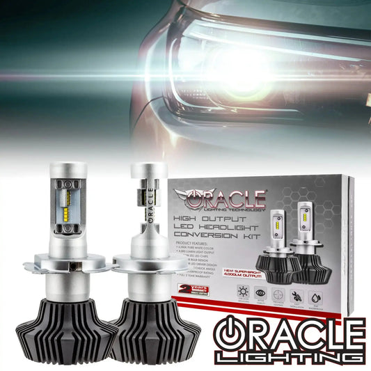 ORACLE Lighting H4 - 4,000+ Lumen LED Light Bulb Conversion Kit (Low Beam) by ORACLE Lighting