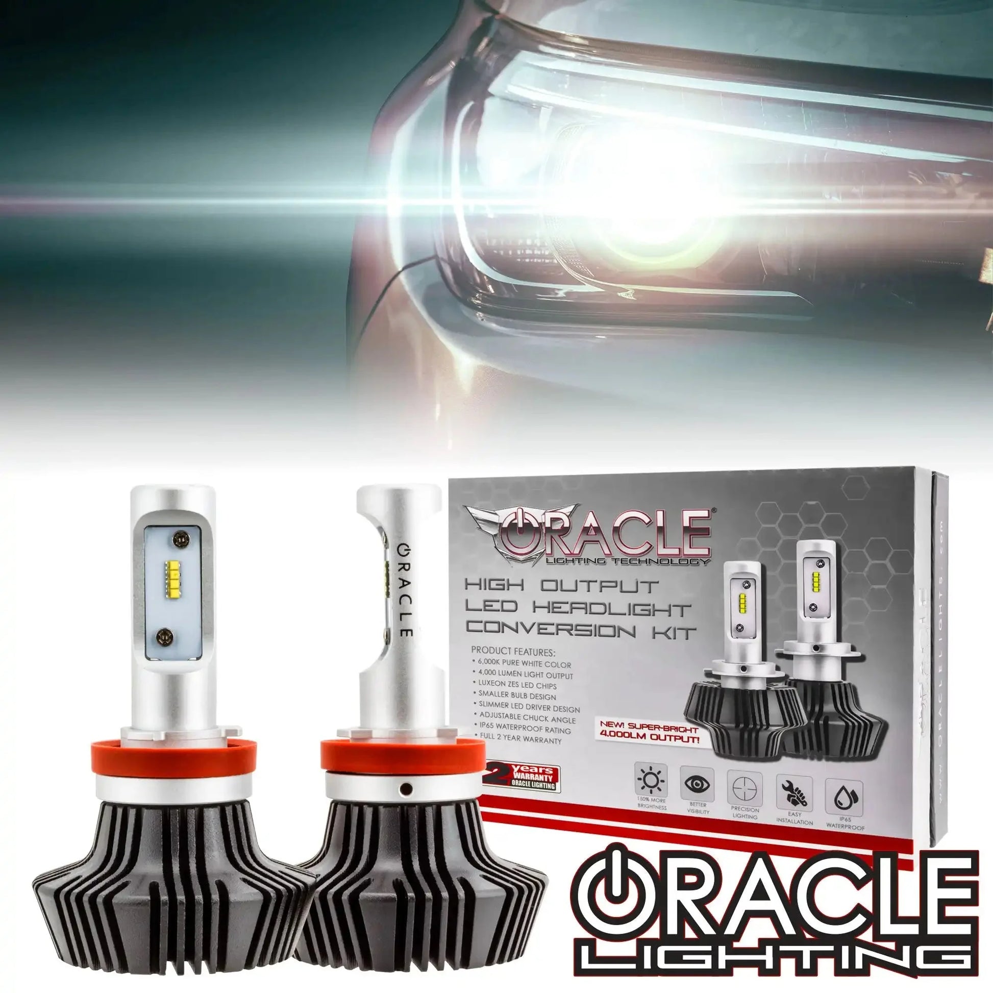 ORACLE H16/5202 4,000+ Lumen LED Bulbs (Pair) by ORACLE Lighting