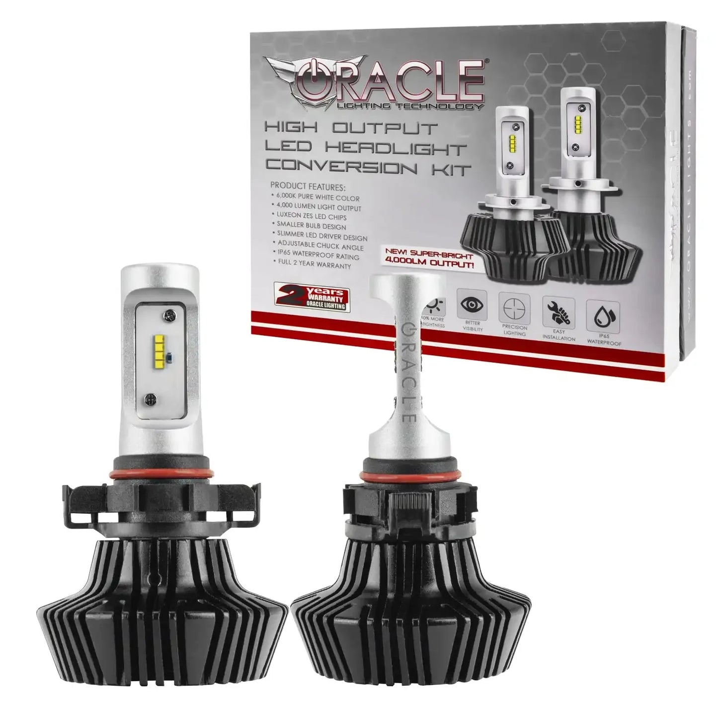 ORACLE Lighting PSX24W/2504 4,000+ Lumen LED Bulb Conversion Kit (Fog Light) by ORACLE Lighting
