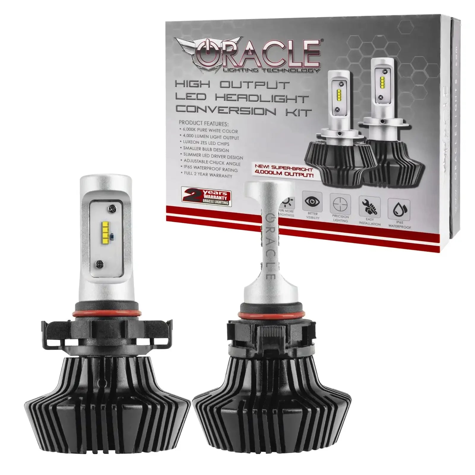 ORACLE Lighting PSX24W/2504 4,000+ Lumen LED Bulb Conversion Kit (Fog Light) by ORACLE Lighting