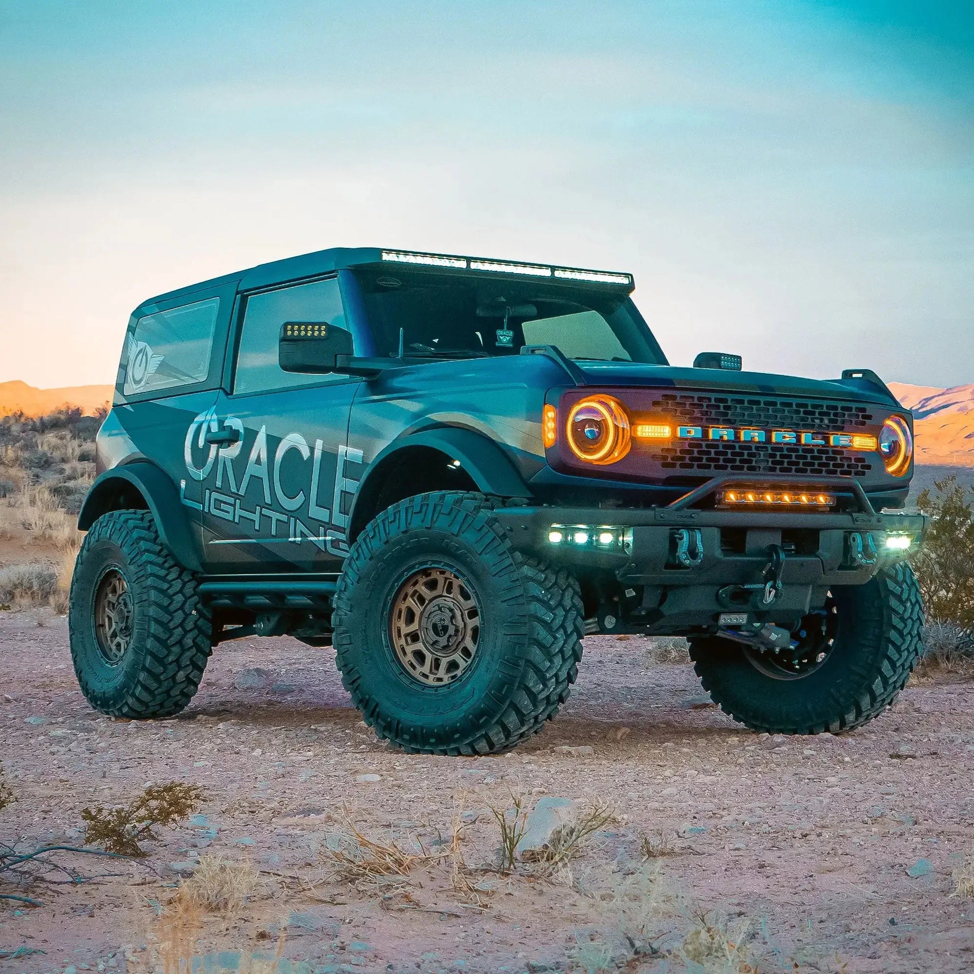 2021-2026 Ford Bronco Triple LED Fog Light Kit - Steel Modular Bumper | 90W by ORACLE Lighting