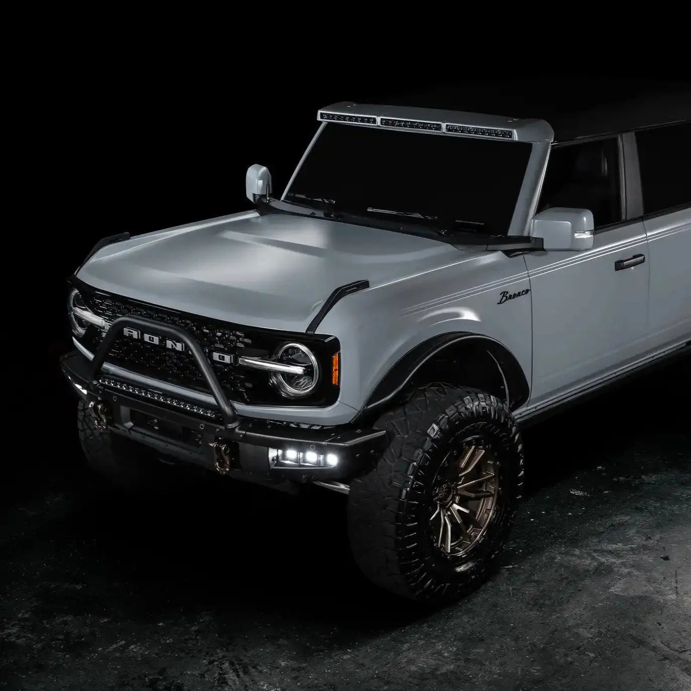 2021-2026 Ford Bronco Triple LED Fog Light Kit - Steel Modular Bumper | 90W by ORACLE Lighting