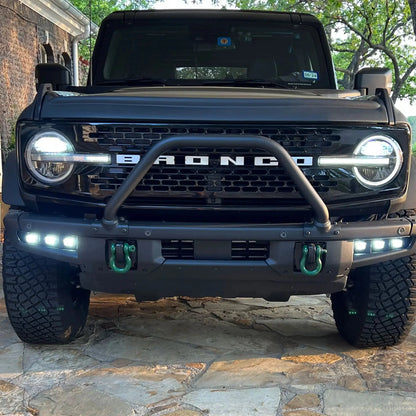 2021-2026 Ford Bronco Triple LED Fog Light Kit - Steel Modular Bumper | 90W by ORACLE Lighting