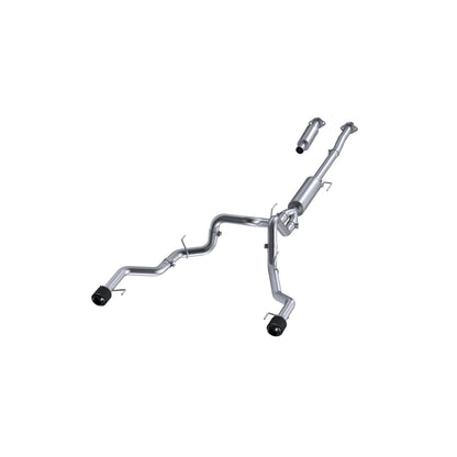 3in. Cat-Back. Dual Split Rear Exit. T304. CF by MBRP Exhaust