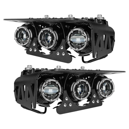 ORACLE Lighting 2021-2025 Ford Bronco Off Road LASER Auxiliary Lights + LED Fog Light Kit for Steel Bumper by ORACLE Lighting