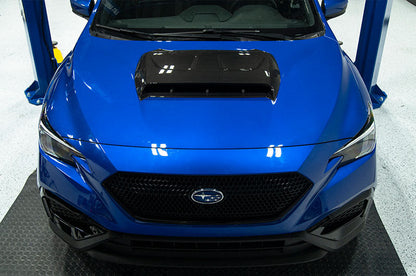 OLM LE Oversize Carbon Fiber Hood Scoop Cover - 2022+ WRX by MYX Automotive