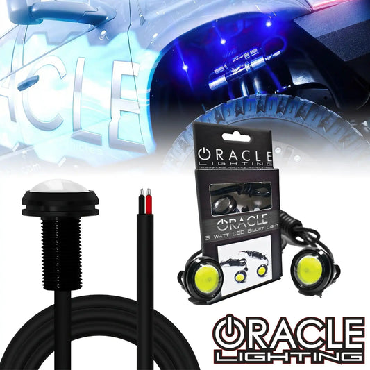 3W Universal CREE LED Billet Bolt Lights (Pair) by ORACLE Lighting
