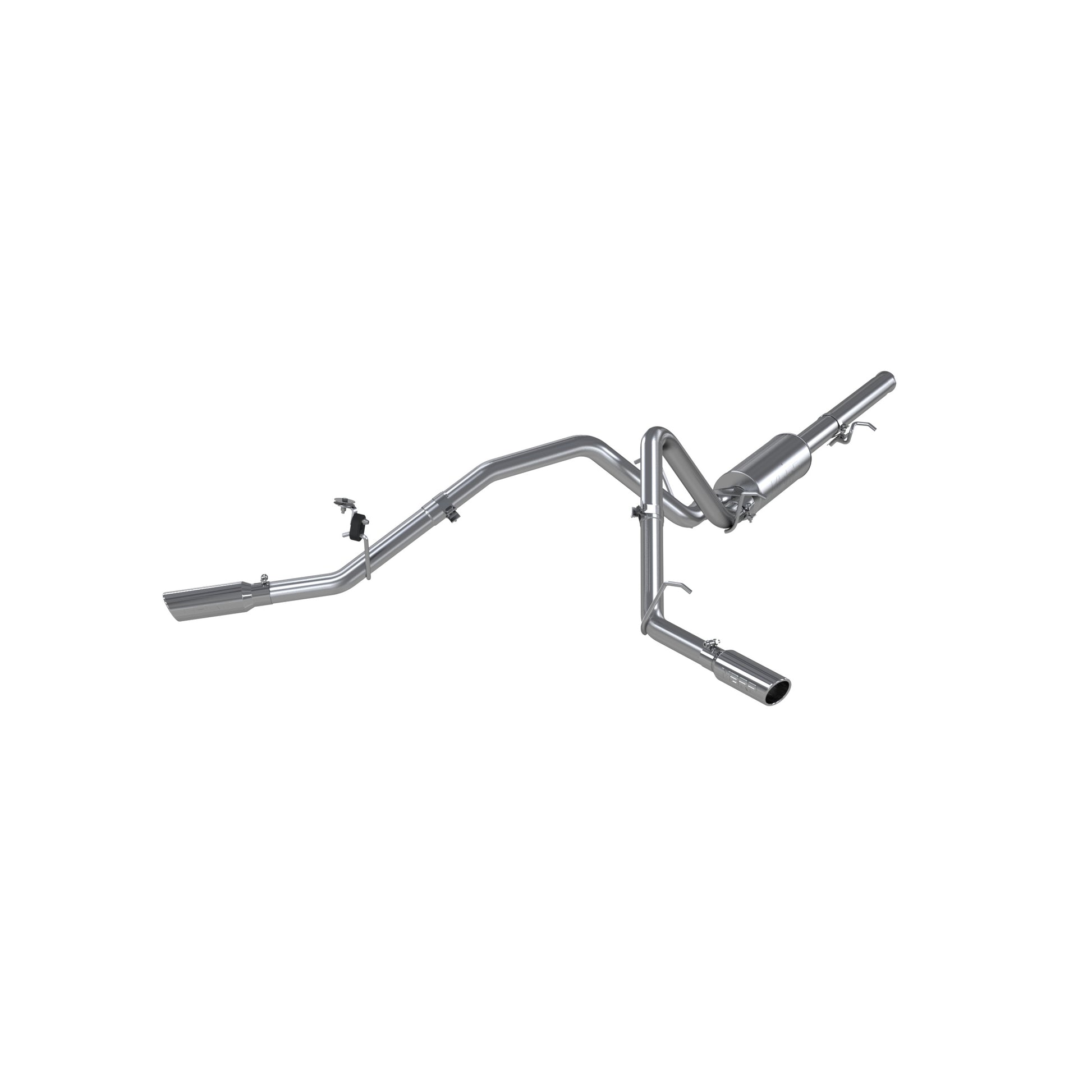 3in. Cat-Back. 2.5in. Dual Split Side Exit. T409 Stainless Steel. by MBRP Exhaust