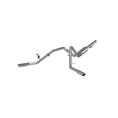3in. Cat-Back. 2.5in. Dual Split Side Exit. T409 Stainless Steel. by MBRP Exhaust
