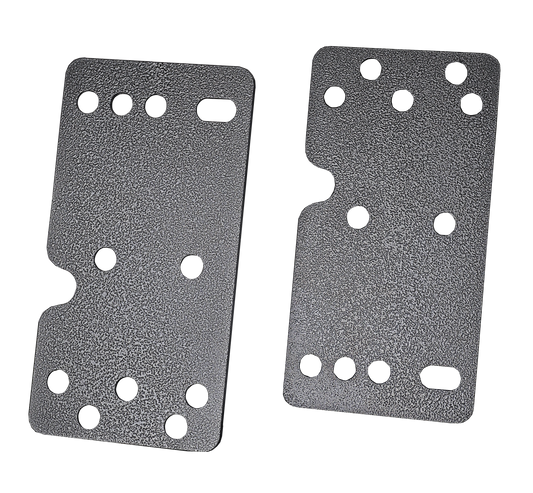 Fifth Wheel Shim Plates 1/4" qty 2 for 12.5" wide wing openings by GEN-Y Hitch